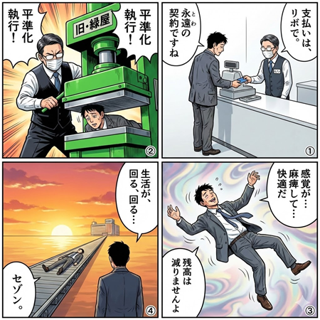 漫画でわかるリボ払い