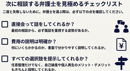 任意整理弁護士のポイント